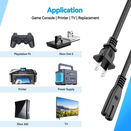 XMHEIRD 6 Feet AC Power Cord for Roborock E25 Robot Vacuum Cleaner