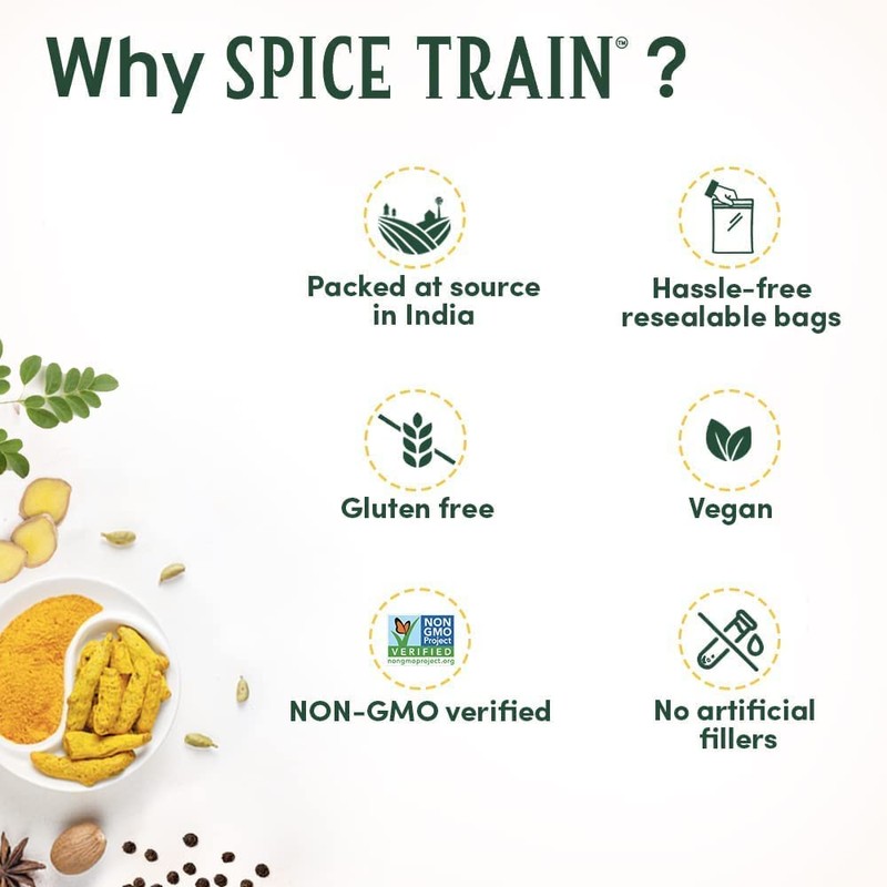 SPICE TRAIN, Black Peppercorns (397g/14oz), Non-GMO, 100% Raw Black Pepper