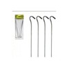 Summit 4 Pack of Steel Hook Pin Tent Camping Pegs