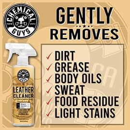 Chemical Guys SPI-208-16 Limpiador de Cuero Incoloro e Inodoro, 16 fl oz
