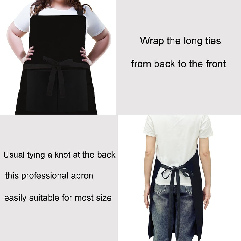 MissOwl Plus Size 2 Pack Adjustable Water Resistant Long Ties