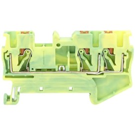 TRU COMPONENTS TC-JPT4-TW-PE Cross-through terminal 6.2 mm Quick Connect 0.2 mm² 4 mm² Green,Yellow 1 pc(s)