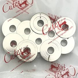Cutex 10 Small Bobbins for Singer 29-1, 29-4, 29k Class Sewing Machines #8604