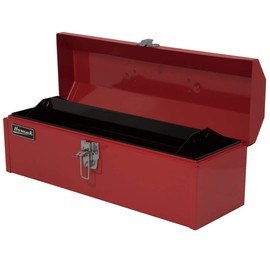 Homak Steel Hip Roof Tool Box, Red, Tall, 19 Inches