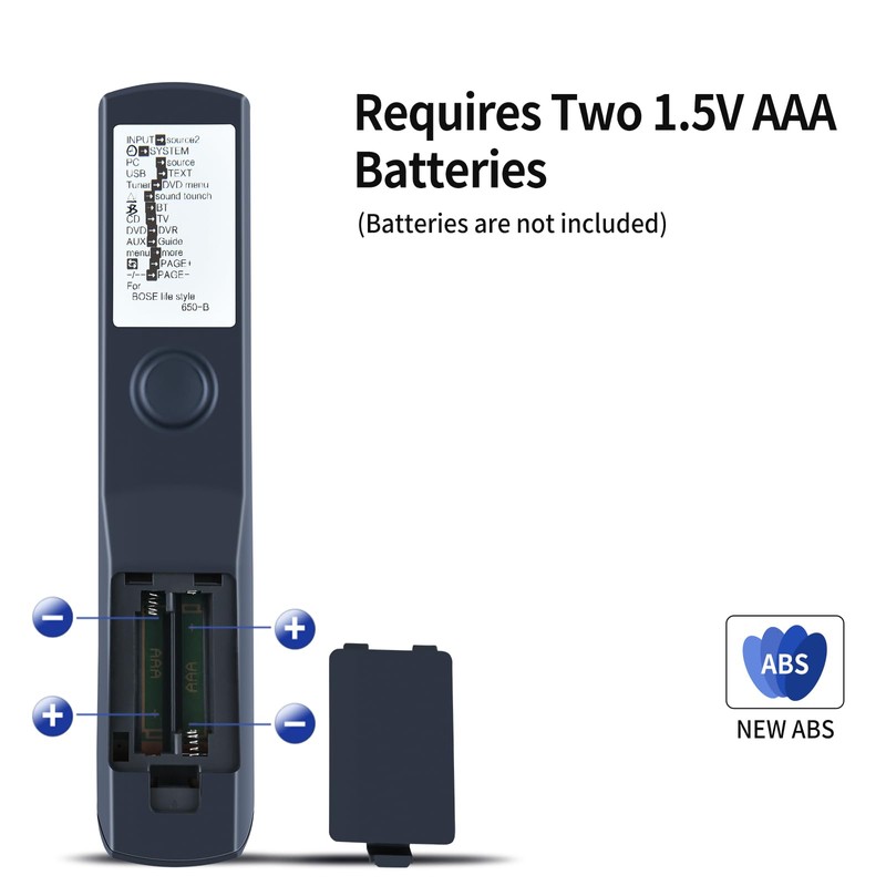 Replacement Remote Control for Bose Lifestyle 650/600/550 Media Center 743877-0010