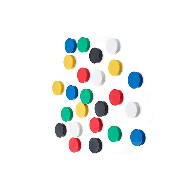 Scribble 24 Pack Fridge Magnets, Whiteboard Magnets, Magnets for Whiteboards,