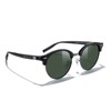 MERRY'S Round Polarized Sunglasses for Women Men Classic Retro Half