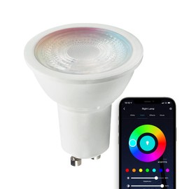 Satco Starfish S11271 MR16 WiFi Smart LED Light Bulb, Works with Siri, Alexa, Google Assistant, SmartThings, 5.5 Watts, 2700K-5000K, 400 Lumens, Color Changing & Tunable White
