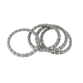 Motoforti Universal Bike Ball Bearing Retainer, 33.5mm ID, Silver Tone, 4 Pcs