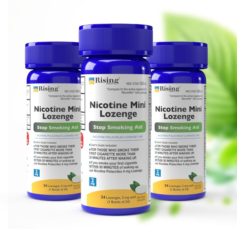 Rising Health Nicotine Mini Lozenge, Reduce Cravings and Stop Smoking