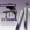 2Pcs Iron Wand Mascara, Metal Mascara Wand, Black Washable Metal