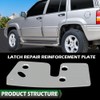 LQI Driver Door Latch Repair Reinforcement Plate Compatible with Jeep