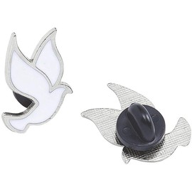 Dove Lapel Pins | 12 Pc | 1 Inch Peace
