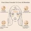 Cream Concealer Full Coverage Palette, 4 Colour Concealer Makeup Palette