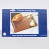 RITE LITE Challah Serving Tray, Acacia Wood, Silver Handles, 16x10,