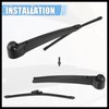 Hihaha Rear Windshield Wiper Blade Arm Assembly for VW Passat