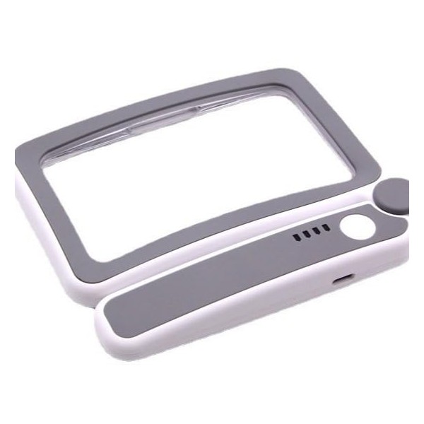Handheld Folding Magnifying Glass with Light Stepless Dimmable LED Light