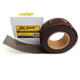 Jet Swet Lija de tela para plomeria, calibre 180, 3.8 cm. pulgadas de ancho por 4.57 mts. de largo (1.5 in by 15 ft) | usos: cobre, metales, madera, plastico, tablayeso. Material de óxido de aluminio
