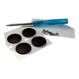 Power4Laptops Replacement Rubber Feet (4 Feet) and Bottom Screws (10 Screws) and Screwdriver Compatible with Apple MacBook Pro 13 Inch Mid 2014
