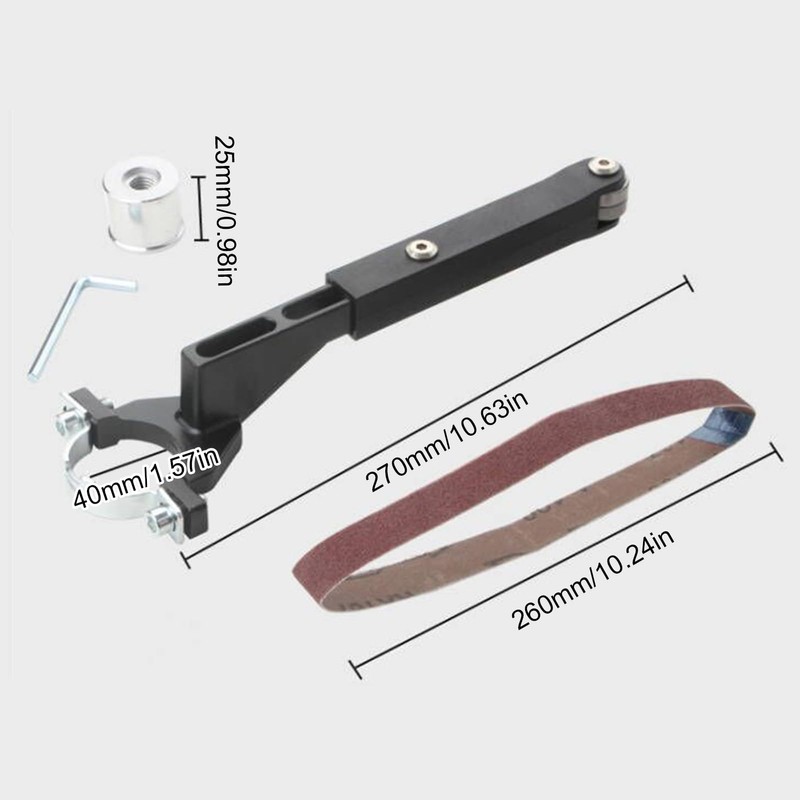 VISLONE Precision File Sander,Angle Grinder to Belt Sander Converter Kit,