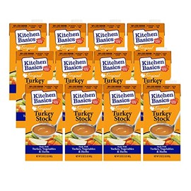 Kitchen Basics Original Turkey Stock, 32 oz Carton, (Pack of 12)
