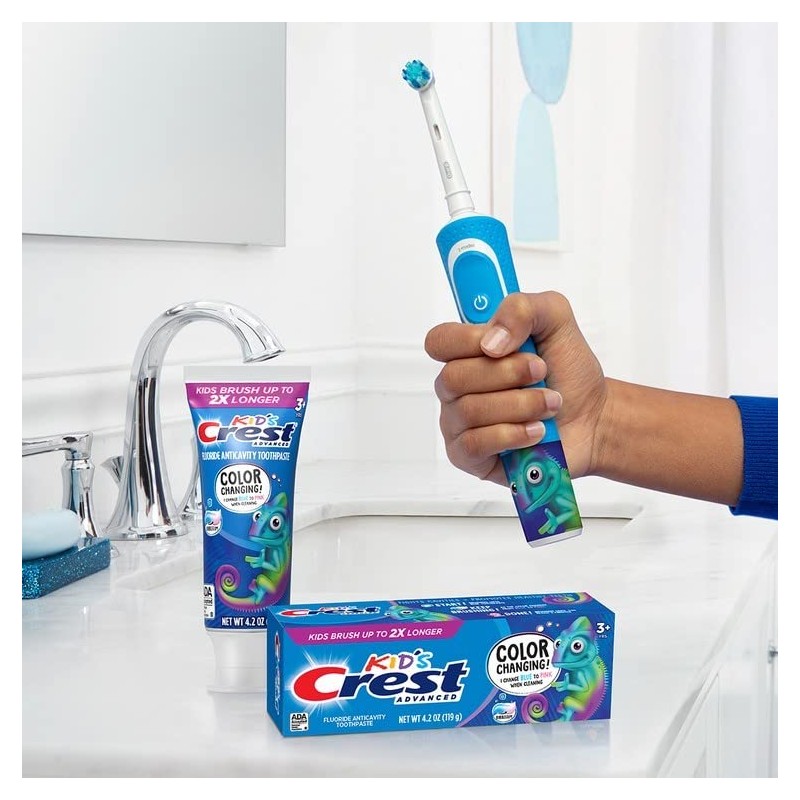 Oral-B Kids Electric Toothbrush with Sensitive Brush Head and Timer,