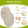 Leogony 4 PCS Exfoliating Sponge, Natural Loofah Sponge for Shower
