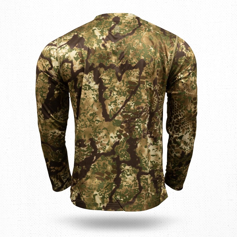 Kryptek Men's Standard Hyperion Long Sleeve Crew, Obscura Transitional, Medium
