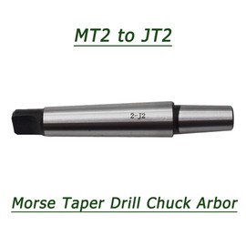 Timunr MT2 Shank JT2 MT Drill Chuck Arbor, Alloy Steel Tanged End Drill Chuck Arbor Fit for Machine Tool and Milling Machine Processing