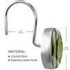 deciduous Forest Bird Deer Decorative Shower Curtain Hooks Rings Set