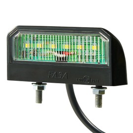 D-TECH 1 x License Plate Light LED for Car Trailer, Universal Cool White Number Plate Light Trailer StVO Approval 12 V 24 V, Number Plate Light Rear LED Trailer