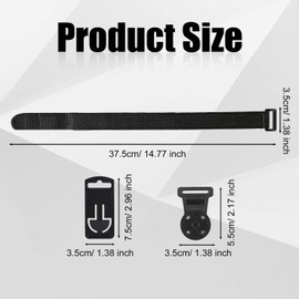 Magnetic Strap Kit, Hanging Loop Strap Magnet Hanger Kit Hanging Kit Accessories for Fluke Digital Multimeter (Black)