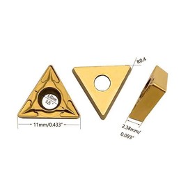 ASZLBYM TCMT21.51 Turning Inserts TCMT110204 TCMT21.51 Carbide Inserts TCMT Insert S08K/S10K/S12M-STFCR11 1/3 Inch 3/8 Inch 1/2 Inch 91° Rotary Holder Drill Rods (Pack of 20 TCMT21.51 Ein)