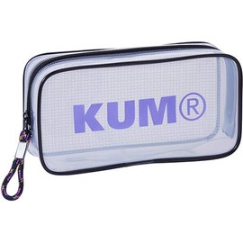 KUM KM175PW Clear Pen Pouch, Pastel White, Raymei Fujii, white, Casual