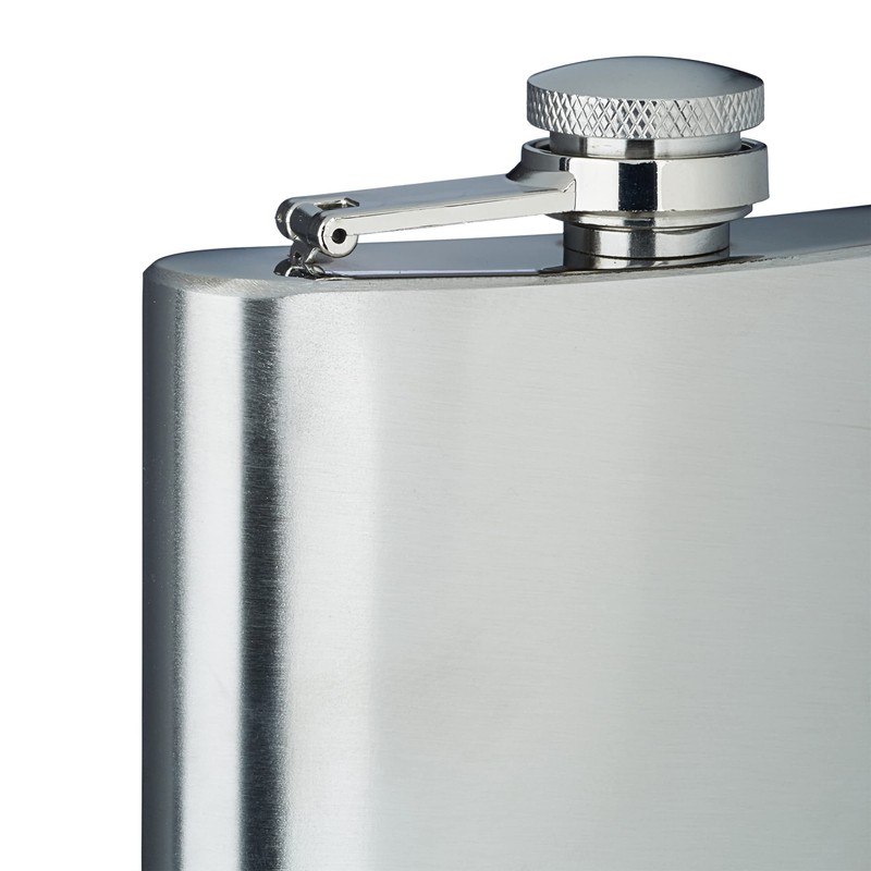 2 x Hip Flasks Stainless Steel Giant Hip Flask with