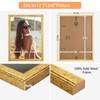 MOUDAMION Wood 9x12 Frame Gold, Ornate Natural 12x9in Poster Picture