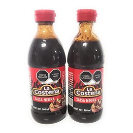 La Costeña Salsa Negra Salsa Mariquera & Botanera (Pack of 2-12oz each)