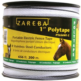 Zareba PT656W1-Z 1 in. Wide 200m Polytape