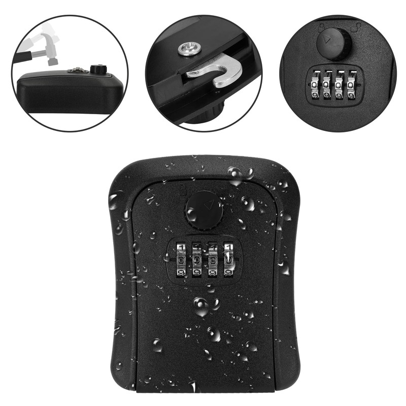 welsberg Key Box, Key Safe, Key Locker with 4-digit number