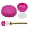 Snap-On Two Piece Dome Screw Cover Caps - Pack of