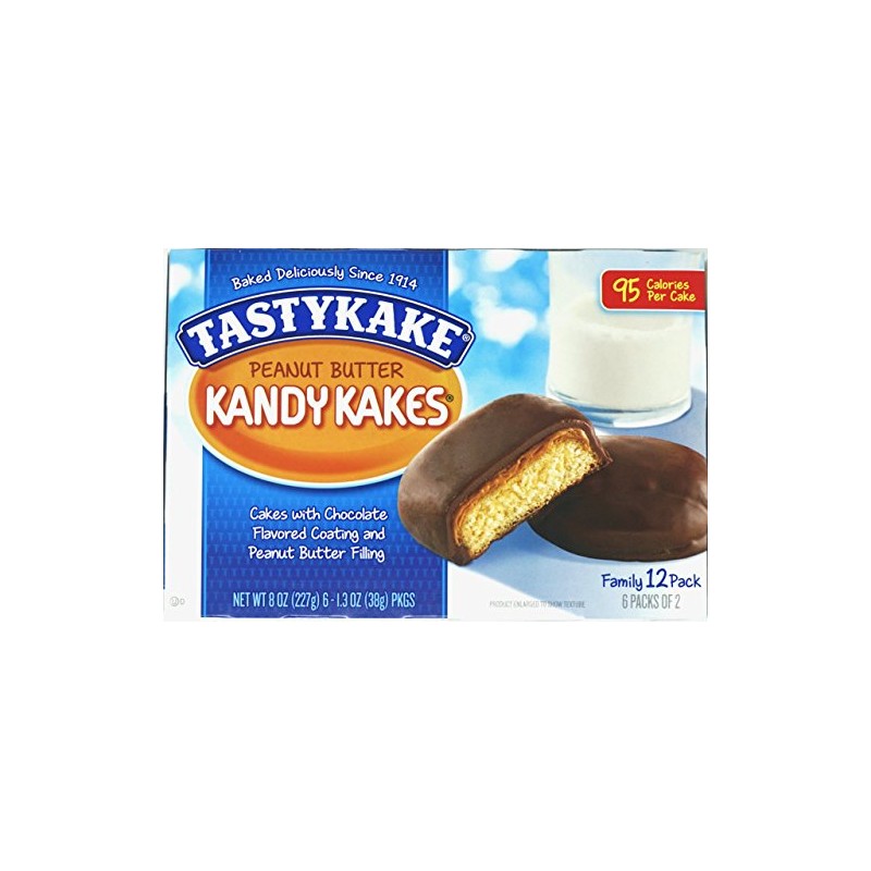 Tastykake Chocolate Peanut Butter Kandy Kakes - Pack of 2