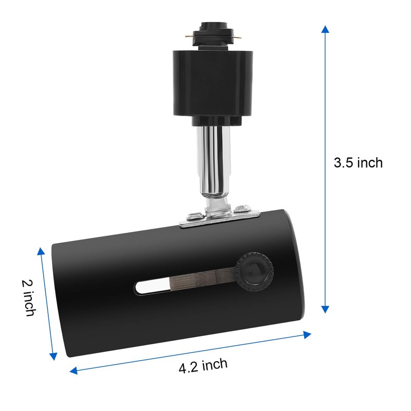 J Type Track Lighting Heads Adjustable Rotatable Compatible J Type