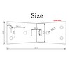 Pair of Brass Flap Hinges Table Folding Flip Top Hinge,Brass