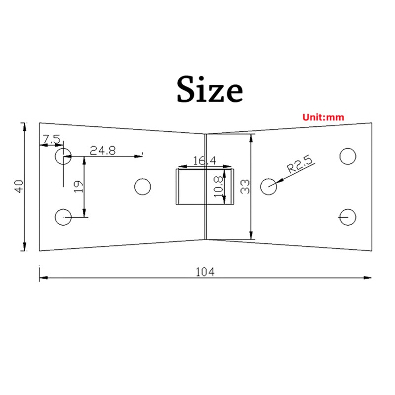 Pair of Brass Flap Hinges Table Folding Flip Top Hinge,Brass