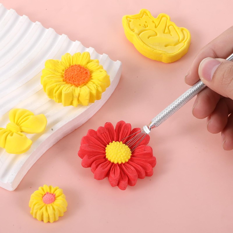 8 PCS Clay Scoring Tools, Stainless Steel Pottery Scoring Tool,