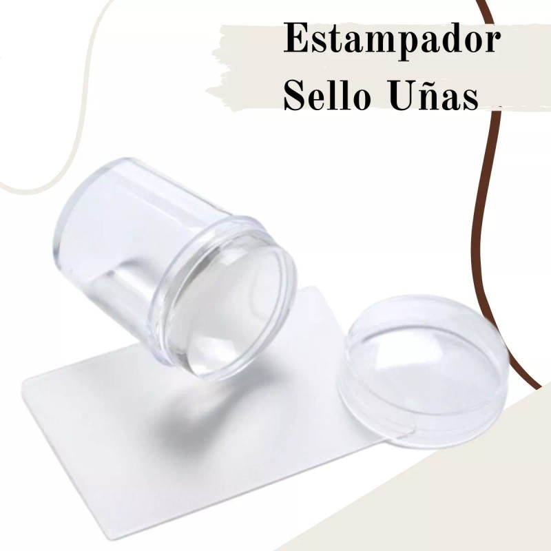 Universo en Linea Kit Estampador De Sellos Para Uñas Y