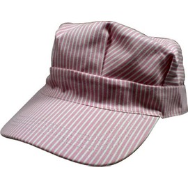 Daylight Sales Hickory Striped Train Engineer Railroad Hat - Adult - Womens - Pink [ht03-2]