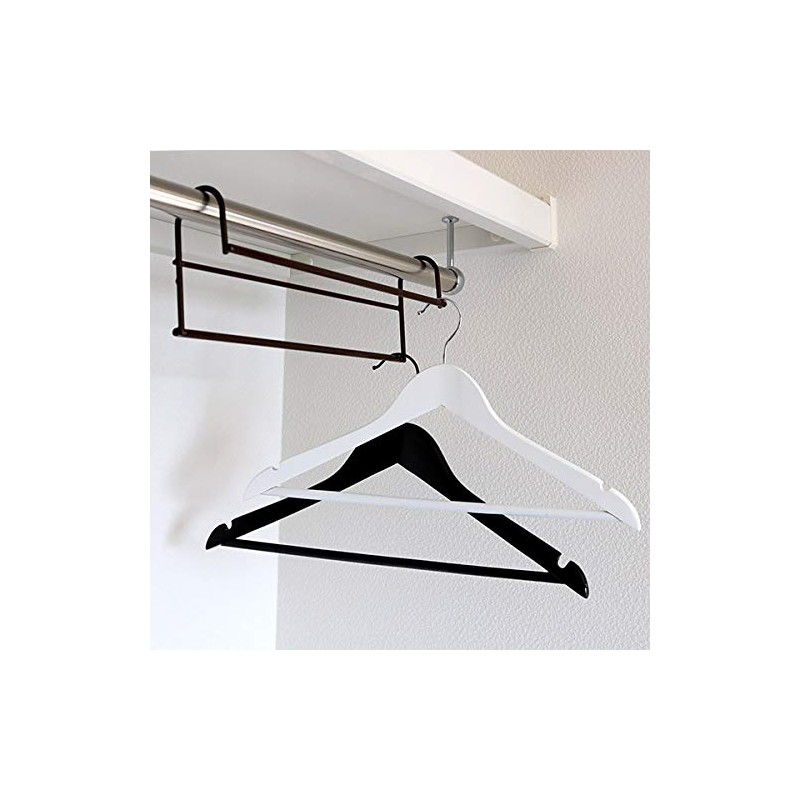 Hangers, Clothes Storage Up Hangers, Set of 2 (Brown)