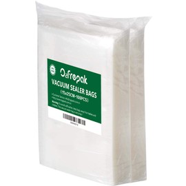 O2frepak 100 Count 15X25cm Textured Vacuum Sealer Bags for Food,BPA Free and Heavy Duty Embossed Vacuum Seal Food Sealer Bags,Great for Sous Vide Vaccume Sealer PreCut Bag