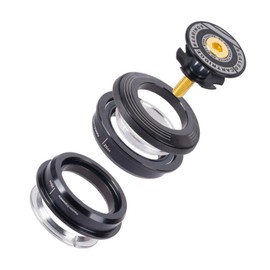 Klomveris 4444S Mountain Bike Headset Kit - ZS44/28.6 & ZS44/30 Standard, 44mm 1-1/8" Aluminium Alloy, Bearing Semi Integrated Straight Tube Fork Internal,Aluminium Alloy